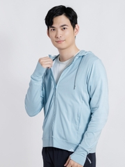 Áo khoác chống nắng nam UV100 Apex-Cool AA24087 vải cotton lụa mịn mát