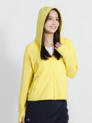 Áo khoác chống nắng nữ UV100 AA24086 cotton lụa thoáng mát