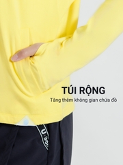 Áo khoác chống nắng nữ UV100 AA24086 cotton lụa thoáng mát