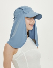 Nón chống nắng unisex có khăn che cổ UV100 Suptex-Cool MF23305