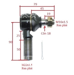 ROTUYN PHẢI (M22x18 RH) 3EB-24-21310