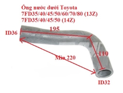 ỐNG NƯỚC DƯỚI TOYOTA 16512-30510-71