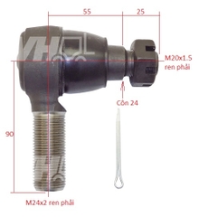 ROTUYN LÁI (Ren phải M24x24, phần bánh xe) 224W4-32301