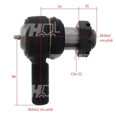 ROTUYN LÁI (Ren phải M26x32, xi lanh lái L=R) 25904-50211