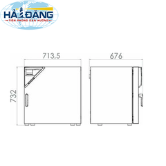 Tủ sấy đối lưu cưỡng bức 116 Lít, FED115 hãng Binder - Đức