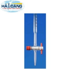 BURET KHÓA PTFE, CẤP ĐỘ CHÍNH XÁC A, MIỆNG LOE HÃNG GAMALAB - ĐỨC