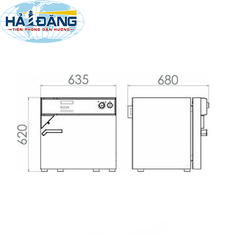 Tủ sấy đối lưu cưỡng bức 53 Lít, FP53 hãng Binder - Đức