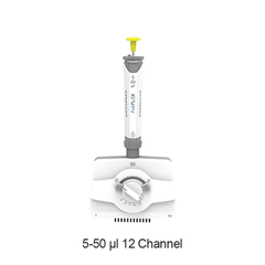 Micropipet Điều Chỉnh Khoảng Cách Đầu Típ 8 Kênh 2-20ul Accumax FabFlex AFXM8-20