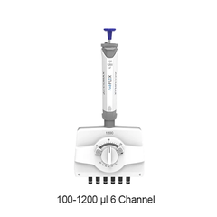 Micropipet Điều Chỉnh Khoảng Cách Đầu Típ 6 Kênh 20-300ul Accumax FabFlex AFXM6-300