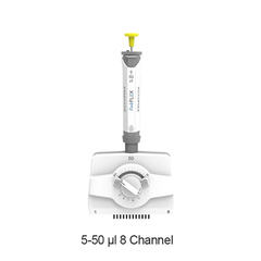 Micropipet Điều Chỉnh Khoảng Cách Đầu Típ 8 Kênh 2-20ul Accumax FabFlex AFXM8-20