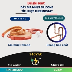 Dây Gia Nhiệt Tích Hợp Điều Khiển Thermostat (RKP) RKP2B1200 30.5M