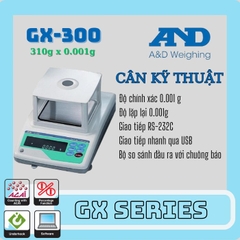 Cân điện tử - Cân kỹ thuật A&D - Dòng GX (0.001g) - Nhật Bản