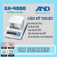 Cân điện tử - Cân kỹ thuật A&D - Dòng GX (0.01g) - Nhật Bản