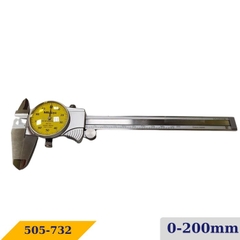 Thước cặp đồng hồ Mitutoyo 505-732 (0 - 200mm)