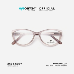 [B23] Gọng kính chính hãng ZAC & CODY dáng mắt mèo lõi thép chống gãy cao cấp original.23 ZC P8013 by Eye Center Vietnam