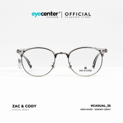 [C35][6321] Gọng kính cận nam nữ chính hãng ZAC & CODY gọng nhựa chống gãy siêu nhẹ casual.35 ZC 6214 by Eye Center Vietnam