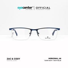 [B46] Gọng kính cận nam nữ chính hãng ZAC & CODY kim loại chống gỉ nhiều màu original.46 ST 5916 by Eye Center Vietnam