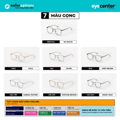 [B75] Gọng kính chính hãng ZAC & CODY kim loại chống gỉ 055 by Eye Center Vietnam