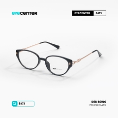 [B473] Gọng kính cận mắt mèo nữ chất liệu nhựa phối kim loại chống gỉ by Eye Center Vietnam