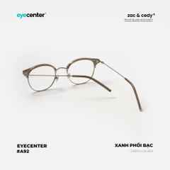 [A92] Gọng kính cận nam nữ chính hãng ZAC & CODY nhựa phối kim loại 8045 by Eye Center Vietnam