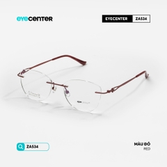 [ZA534] Gọng kính nữ không viền chất liệu Titanium chống gỉ by Eye Center Vietnam