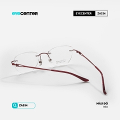 [ZA534] Gọng kính nữ không viền chất liệu Titanium chống gỉ by Eye Center Vietnam