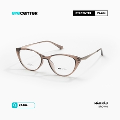 [ZA484] Gọng kính cận mắt mèo nữ chất liệu nhựa phối kim loại chống gỉ by Eye Center Vietnam