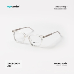 [A83] Gọng kính cận chính hãng ZAC & CODY lõi thép chống gãy 72022 by Eye Center Vietnam
