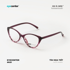 [K01] Gọng kính cận nữ chính hãng EYECENTER dáng mắt mèo nhựa dẻo chống gãy cao cấp K01 EK 2383 by Eye Center Vietnam