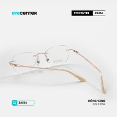 [ZA534] Gọng kính nữ không viền chất liệu Titanium chống gỉ by Eye Center Vietnam