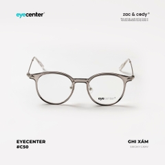 [C50] Gọng kính cận nam nữ chính hãng EYECENTER nhựa phối kim loại 83098 - 2276 by Eye Center Vietnam