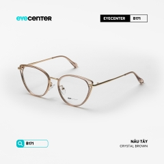[B171] Gọng kính cận mắt mèo nữ chất liệu nhựa phối kim loại chống gỉ by Eye Center Vietnam