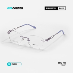 [ZA533] Gọng kính nữ không viền chất liệu Titanium chống gỉ by Eye Center Vietnam