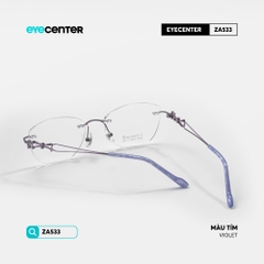 [ZA533] Gọng kính nữ không viền chất liệu Titanium chống gỉ by Eye Center Vietnam