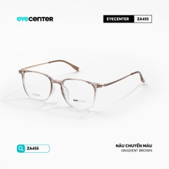 [ZA455] Gọng kính cận nam nữ chất liệu nhựa phối Titanium chống gỉ siêu nhẹ by Eye Center Vietnam