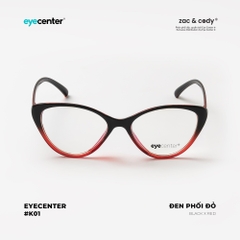[K01] Gọng kính cận nữ chính hãng EYECENTER dáng mắt mèo nhựa dẻo chống gãy cao cấp K01 EK 2383 by Eye Center Vietnam