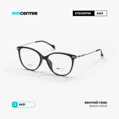 [VA423] Gọng kính cận mắt mèo nữ chất liệu nhựa phối kim loại chống gỉ by Eye Center Vietnam