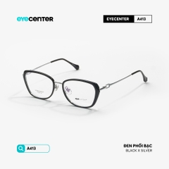 [VA413] Gọng kính cận mắt mèo nữ chất liệu nhựa phối kim loại chống gỉ by Eye Center Vietnam