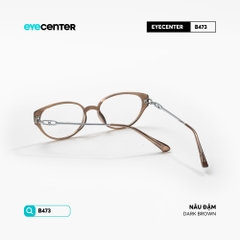 [B473] Gọng kính cận mắt mèo nữ chất liệu nhựa phối kim loại chống gỉ by Eye Center Vietnam