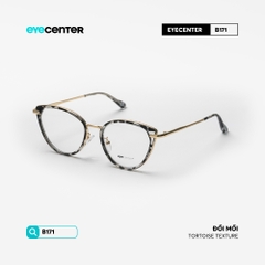 [B171] Gọng kính cận mắt mèo nữ chất liệu nhựa phối kim loại chống gỉ by Eye Center Vietnam