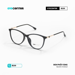 [B230] Gọng kính cận nữ mắt mèo chất  liệu nhựa phối kim loại chống gỉ by Eye Center Vietnam