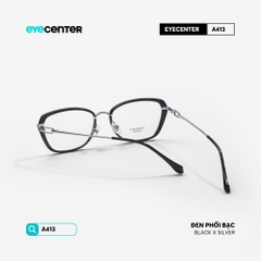 [VA413] Gọng kính cận mắt mèo nữ chất liệu nhựa phối kim loại chống gỉ by Eye Center Vietnam