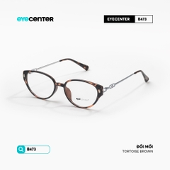 [B473] Gọng kính cận mắt mèo nữ chất liệu nhựa phối kim loại chống gỉ by Eye Center Vietnam