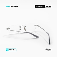 [PRTI40] Gọng kính cận nam nữ không viền chất  liệu Titanium siêu bền chống gỉ by Eye Center Viettnam