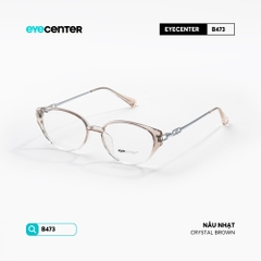 [B473] Gọng kính cận mắt mèo nữ chất liệu nhựa phối kim loại chống gỉ by Eye Center Vietnam