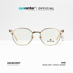 [A61] Gọng kính cận nam nữ chính hãng ZAC & CODY lõi thép chống gãy nhiều màu thời trang ZC 2153 A61 by Eye Center Vietnam