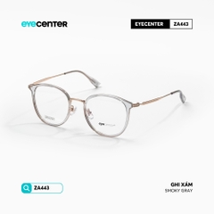 [ZA443] Gọng kính cận nữ chất liệu nhựa phối Titanium chống gỉ siêu nhẹ by Eye Center Vietnam