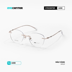 [A458] Gọng kính cận không viền TITANIUM siêu nhẹ chống gỉ by Eye Center Vietnam