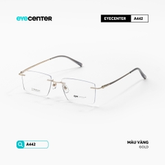 [ZA442] Gọng kính cận không viền nam nữ TITANIUM siêu nhẹ chống gỉ by Eye Center Vietnam