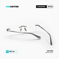 [PRTI40] Gọng kính cận nam nữ không viền chất  liệu Titanium siêu bền chống gỉ by Eye Center Viettnam